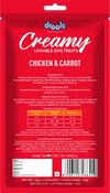 Drools Creamy Lickable Chicken & Carrot Dog Treats (Buy 4 Get 1 Free )