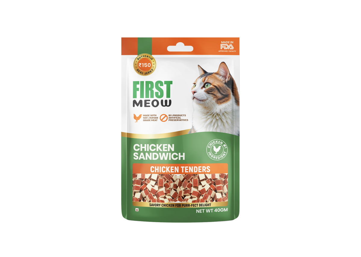 First Meow Treats For Cats - Chicken Sandwich Chicken Tenders