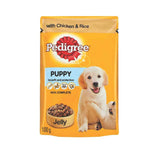 Pedigree Puppy Pouch With Chicken & Rice In Jelly 100g - Pack of 12