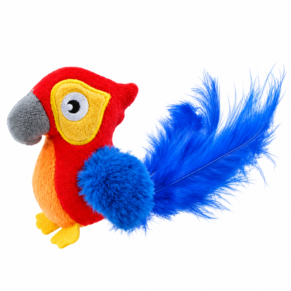 Gigwi Red Parrot Melody Chaser W/Motion Activated Sound Chip Cat Toy