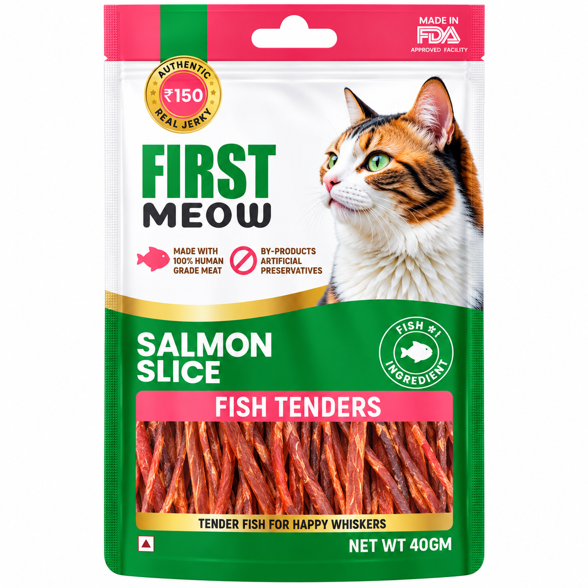 First Meow Treats For Cats - Salmon Slice