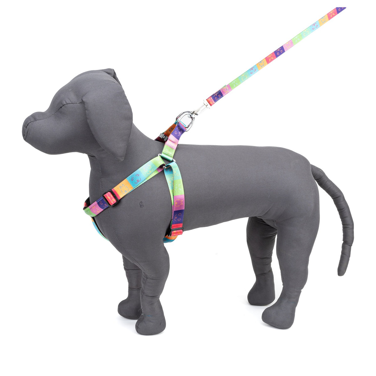 Kennel Multi Memes Printed Padded Click Lock Adjustable Harness