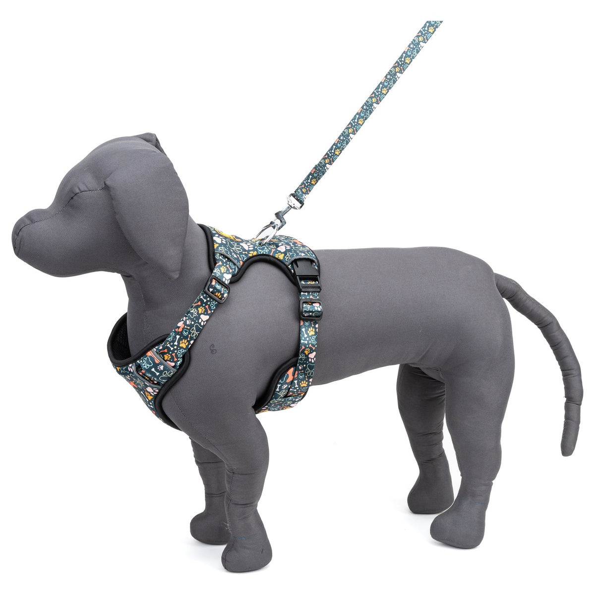 Kennel Green Bones Print Full Body Harness