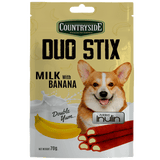 Taiyo Countryside Duo Stix Milk With Banana Dog Treats