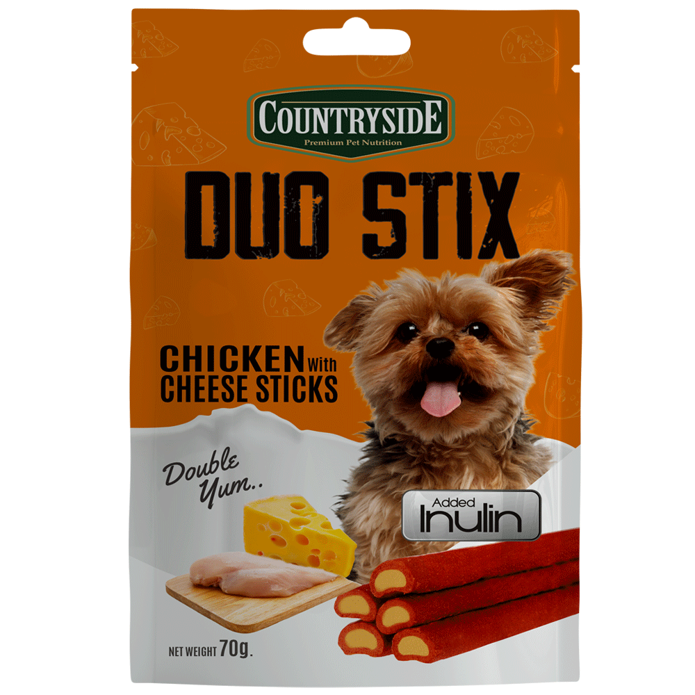 Taiyo Countryside Chicken with Cheese Duo Stix Dog Treats