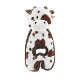 Outward Hound Charming Pet Cuddle Tugs Cow Plush Squeaky Dog Toy