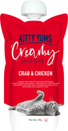 Kitty Yums : Creamy Lickable Cat Treat – Crab & Chicken Squeeze Tube