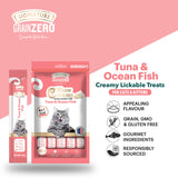 Signature : GrainZero Woow Creamy Lickable Cat Treats – Tuna & Ocean Fish (4+1 Free Sachets)
