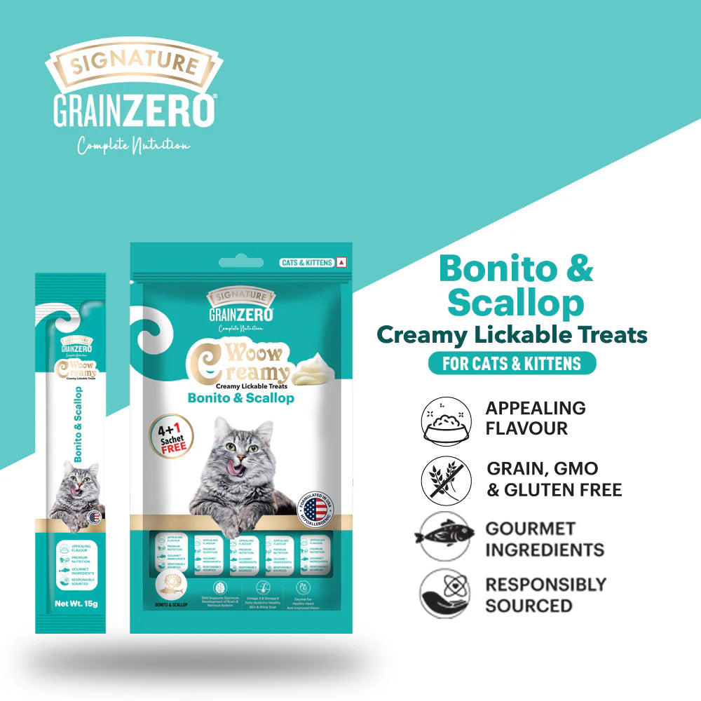 Signature : GrainZero Woow Creamy Lickable Cat Treats – Bonito