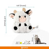 Fofos Floppy Crinkle Cow Cat Toy