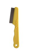 Smarty Pet Double Row Flea Comb (Taiwan) with Non-Slip Rubber Grip Handle (Color May Vary)