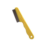 Smarty Pet Double Row Flea Comb (Taiwan) with Non-Slip Rubber Grip Handle (Color May Vary)