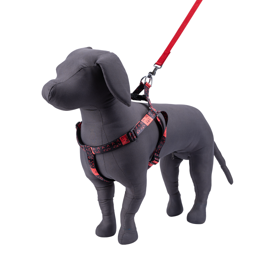 Kennel Printed Padded Click Lock Adjustable Harness