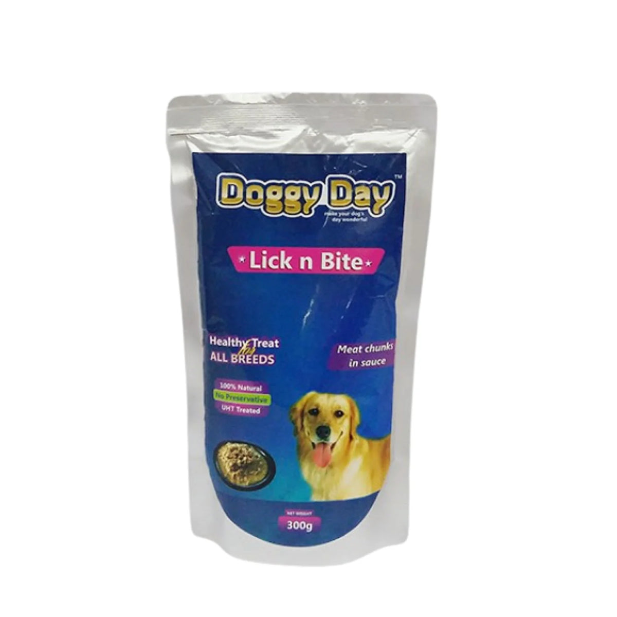 Doggy Day Lick N Bite Meat Chunks In Sauce