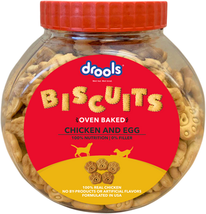 Drools Oven Baked Chicken And Egg Dog Biscuits - Jar