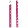 Memes Print Nylon Dog Leash — Red & Black