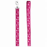 Kennel Printed Leash - Purple Paws (L = 48 Inch)