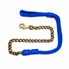 Foam Padded Chain Dog Leash | Nylon & Chrome by Kennel