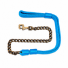 Foam Padded Chain Dog Leash | Nylon & Chrome by Kennel