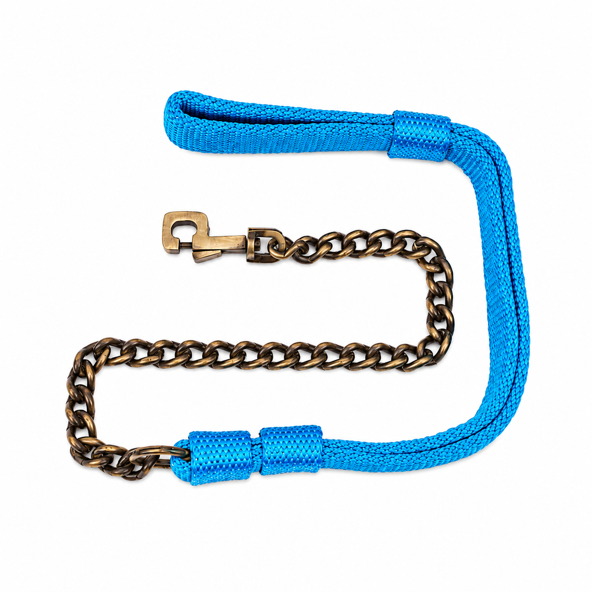 Foam Padded Chain Dog Leash | Nylon & Chrome by Kennel