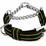 Kennel Pattern Nylon Chain Martingale Collar