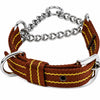 Kennel Pattern Nylon Chain Martingale Collar
