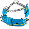 Kennel Pattern Nylon Chain Martingale Collar
