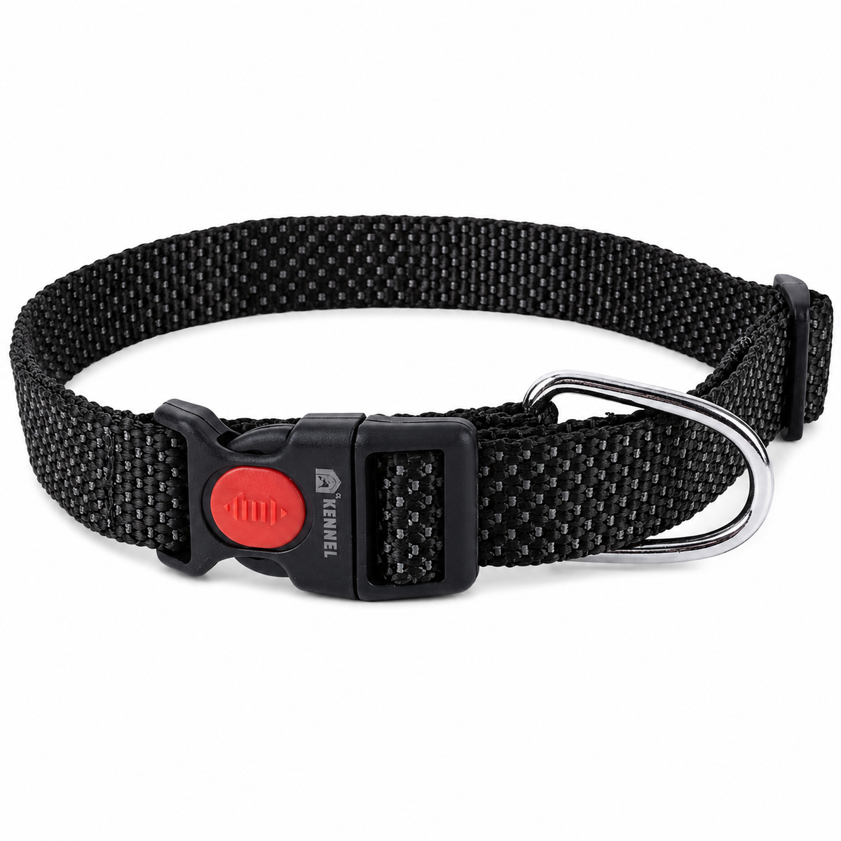 Kennel Premium Reflective Nylon Dog Collar – Adjustable Click Lock Collar