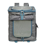 Fofos Backpack Carrier For Dogs And Cats - Grey/ Blue