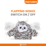 Fofos Swinging / Flapping Chirping Owl Cat Toy