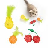 Fofos Fruity Netting Assorted Ball Cat Toy