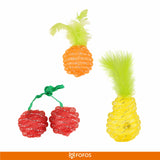 Fofos Fruity Netting Assorted Ball Cat Toy