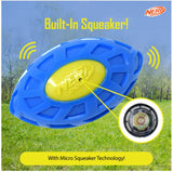 Nerf Dog Exo Micro Squeaky Football Dog Toy - Blue/ Green