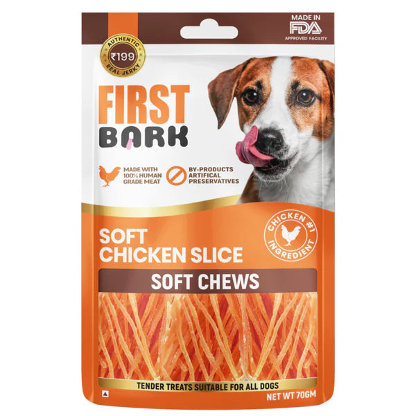 First Bark : Soft Chicken Slice  - Soft Chews Dog Treats