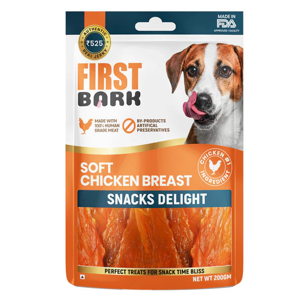 First Bark : Soft Chicken Breast – Snacks Delight Dog Treats
