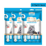 Signature : GrainZero Woow Creamy Lickable Cat Treats – Chicken & Liver (4+1 Free Sachets)
