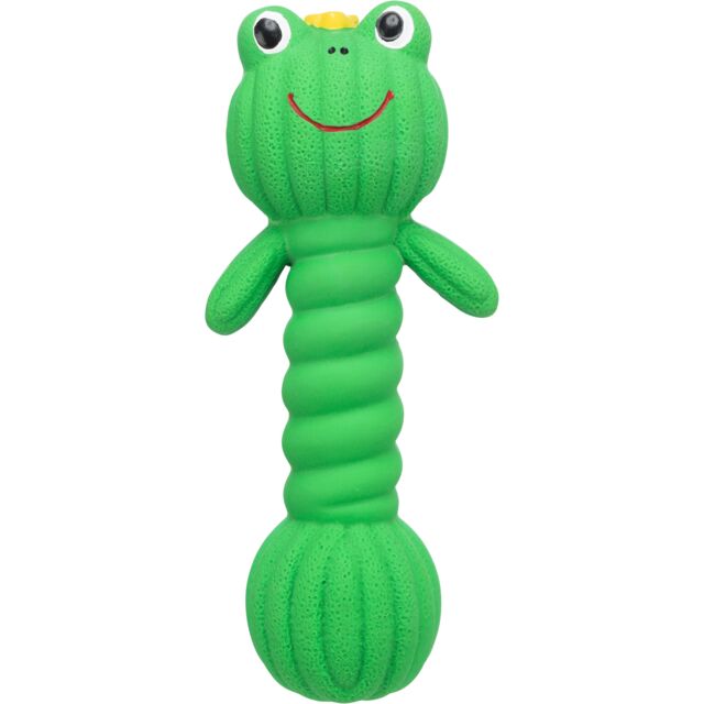 Trixie Dumbbell Frog Latex Dog Toy