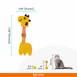Fofos Cat Flick Giraffe Tube Toy