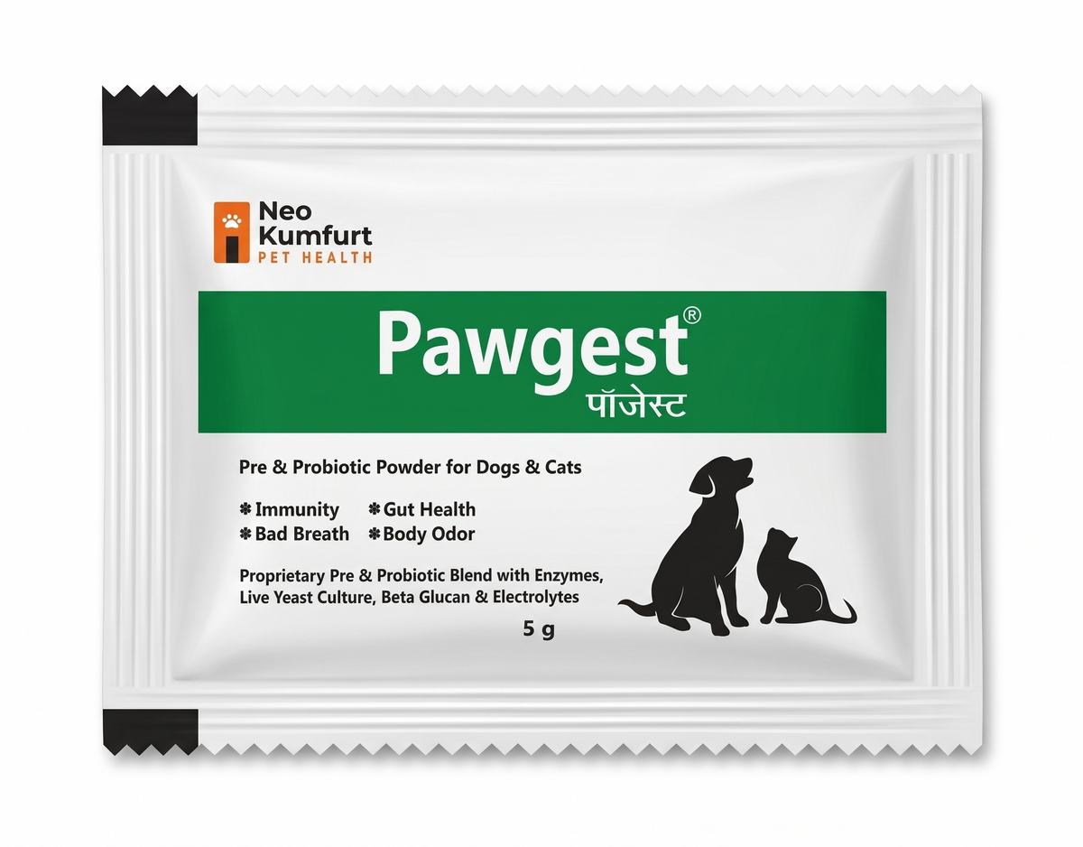 Neo Kumfurt Pawgest Pre & Probiotic Powder Sachet For Dogs And Cats