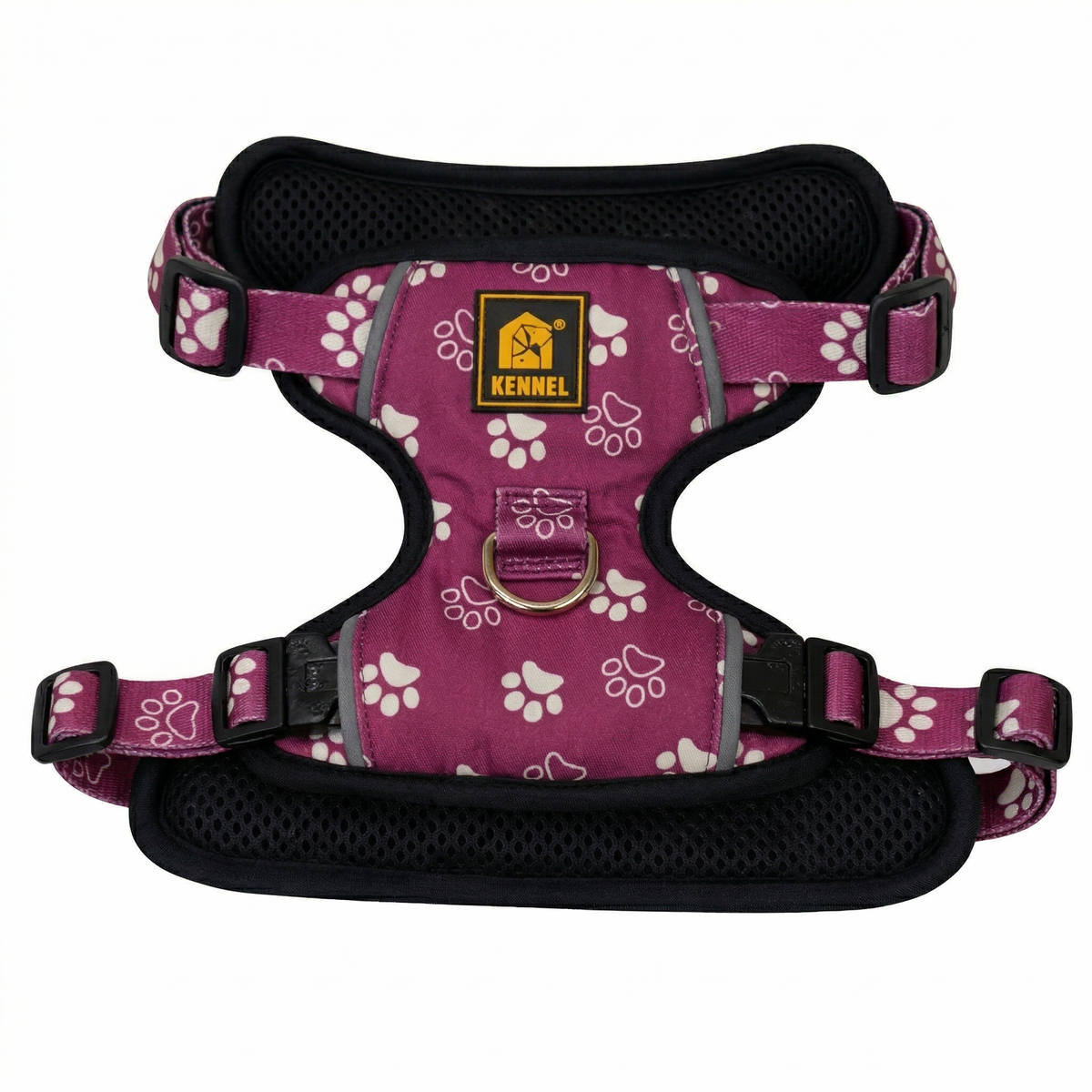 Kennel Purple Paws Printed Full Body Harness