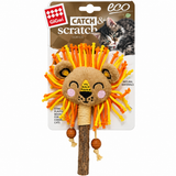 Gigwi Eco Line Catch & Scratch Lion With Silvervine Leaves & Stick Cat Toy