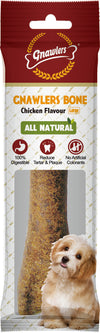 Gnawlers No Rawhide All Natural Chicken Bone For Dog - 8 Inch