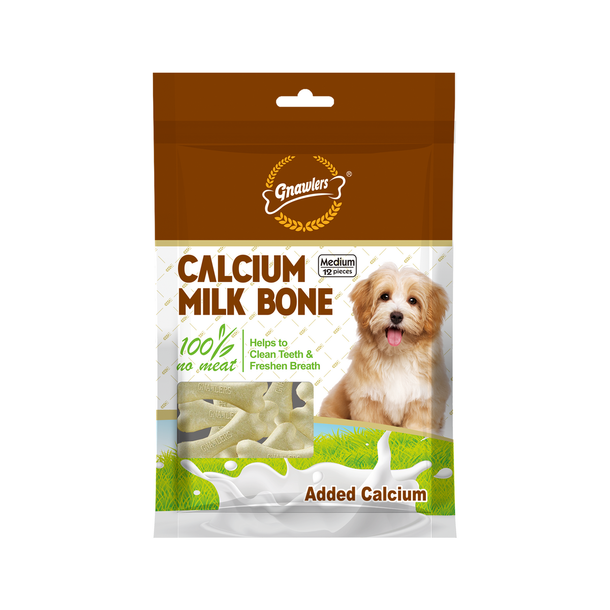 Gnawlers 'Calcium Milk Bone' (12 pcs)