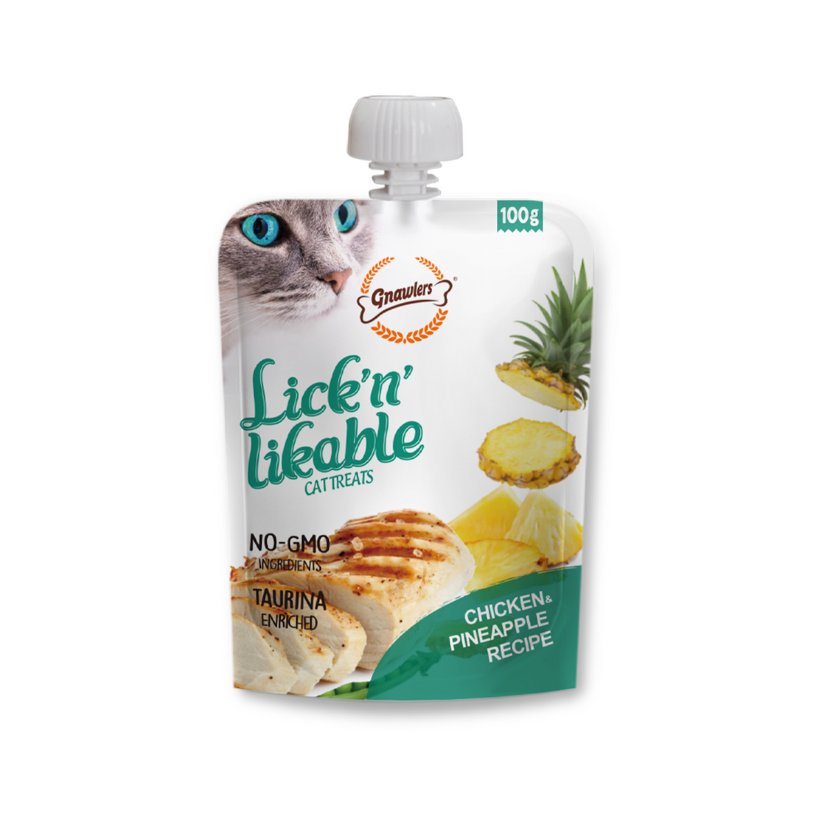 Gnawlers Lick And Lickable Chicken Pineapple Recipe Cat Treat