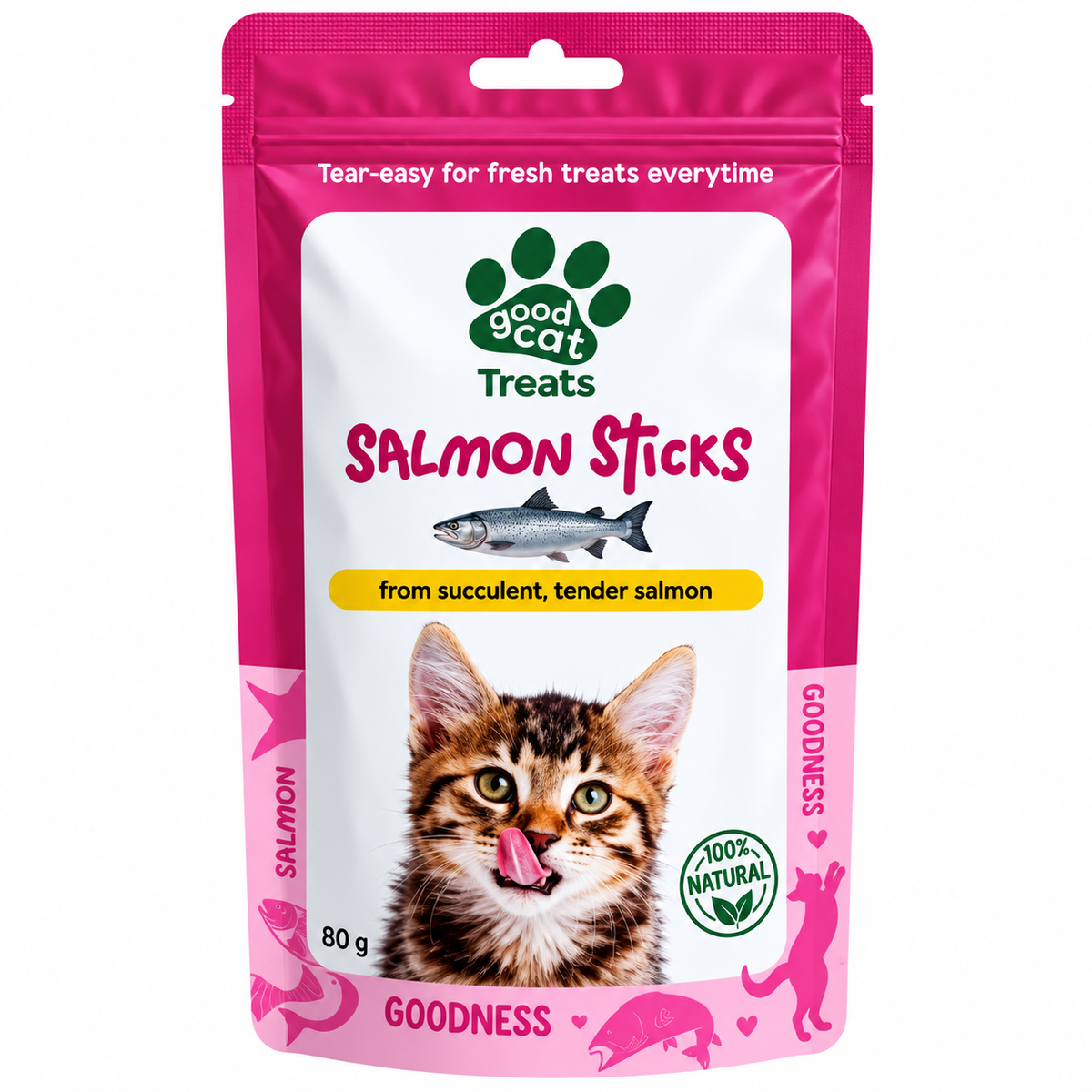 Good Cat Treats From Succulent , Tender - Salmon Sticks