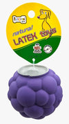 EE Toys Natural Latex Rubber Squeaky Dog Toy - Grapes Design