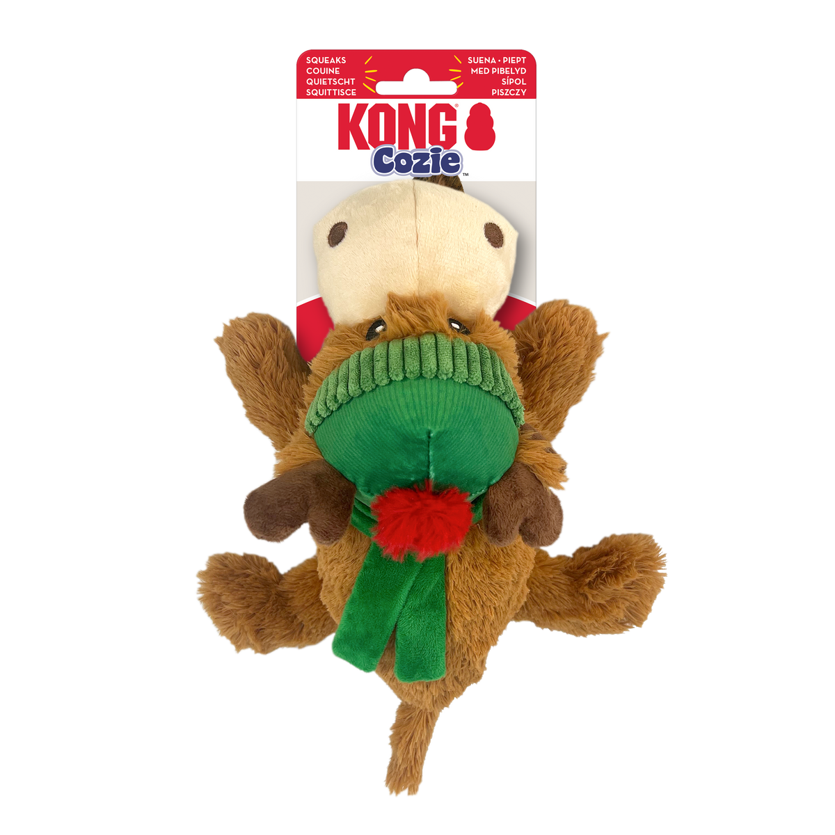 Kong Holiday Cozie Reindeer Dog Toy
