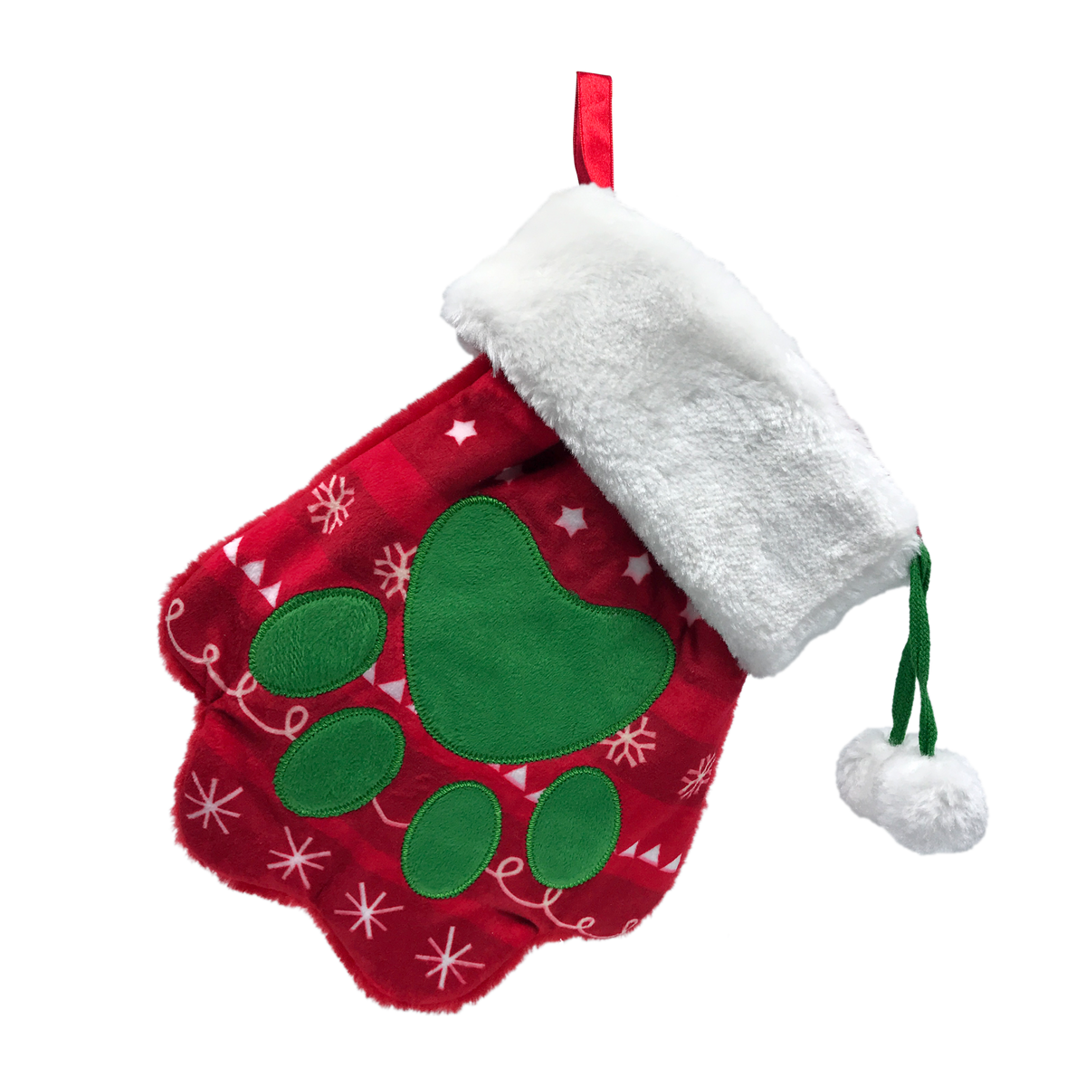 Kong Holiday Stocking Paw Dog Toy