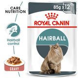 Royal Canin Hairball Control Gravy Salsa Sas Cat Pouch 85g - Pack Of 12