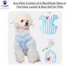 A+a Pets 3 In 1 Harness Set For Dogs & Cats With Leash & Bag